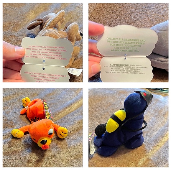 Vintage 1997 Meanies Plush. Entire series 1. Including the Lucky Bunny Rabbit. - Picture 14 of 15